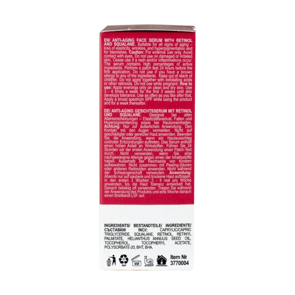 Sérum anti-âge rétinol 1% squalane Matrixyl 30 ML