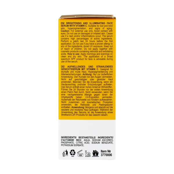 Sérum vitamine C 20% éclat anti-âge visage 30 ML