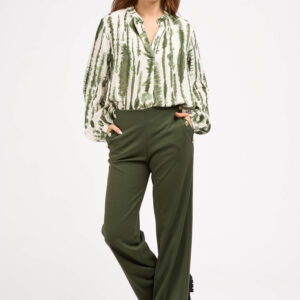 Blouse tie and dye kaki