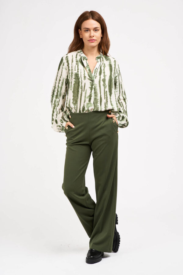 Blouse tie and dye kaki