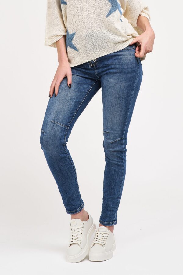 jean stretch bouton