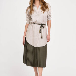 Robe bicolore ceinture