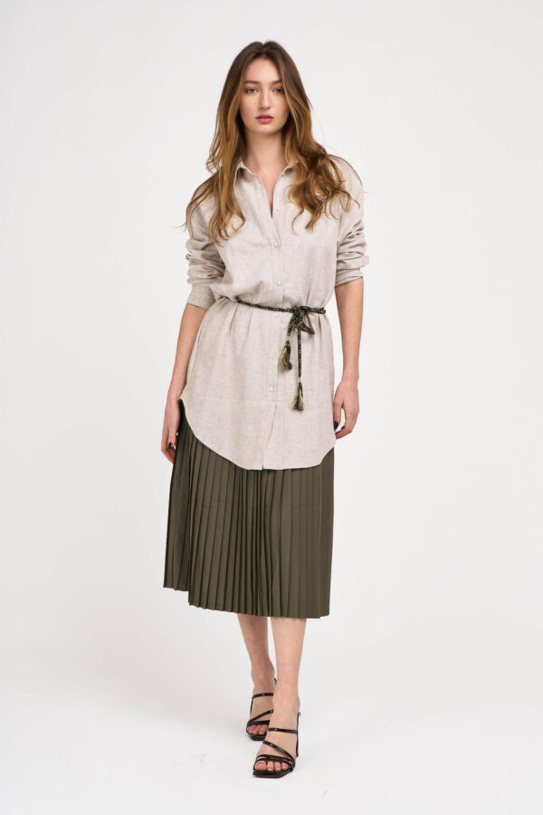 Robe bicolore ceinture