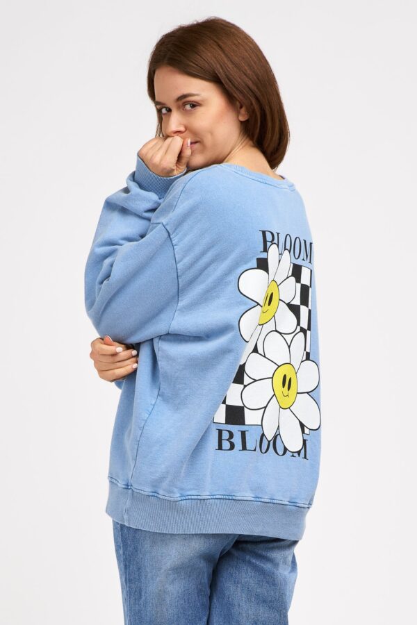 sweat bloom bleu dos