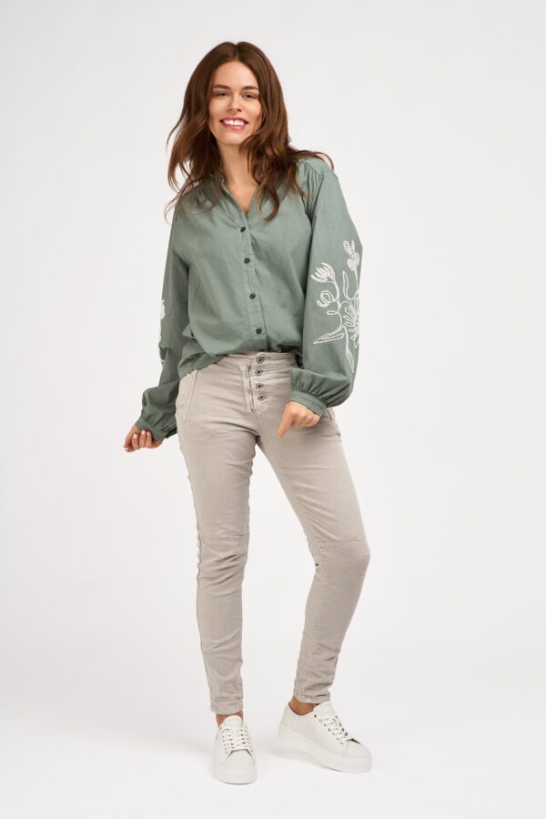 Jean stretch bouton