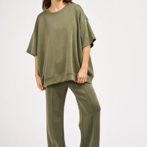top oversize kaki