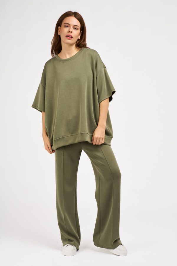 top oversize kaki