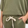 pantalon jogging lacets kaki