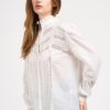 Blouse dentelle brodée