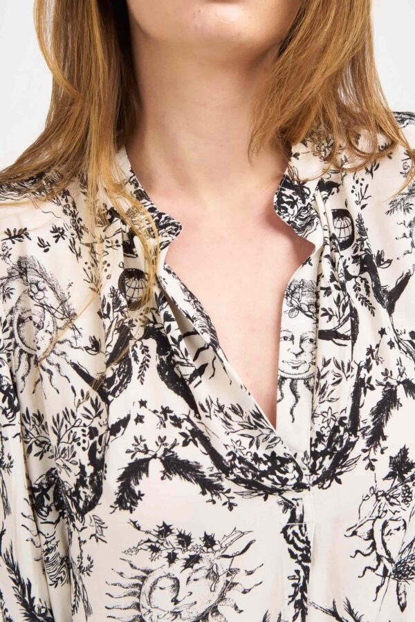 Chemise imprimée soleil zoomée