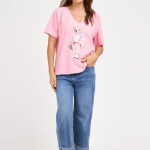 tee shirt nounours rose