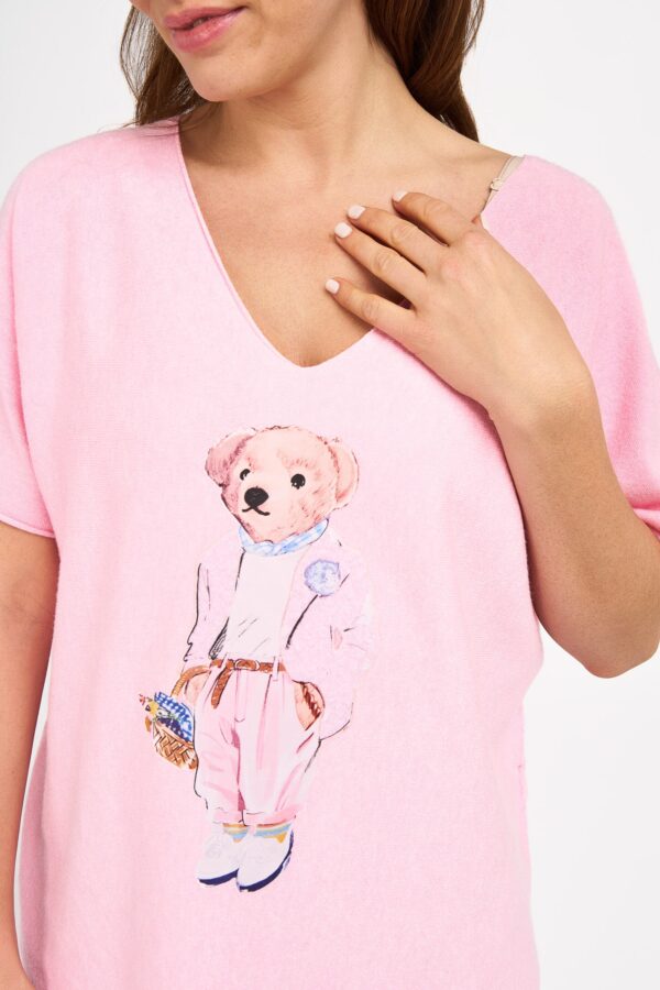 tee shirt nounours rose