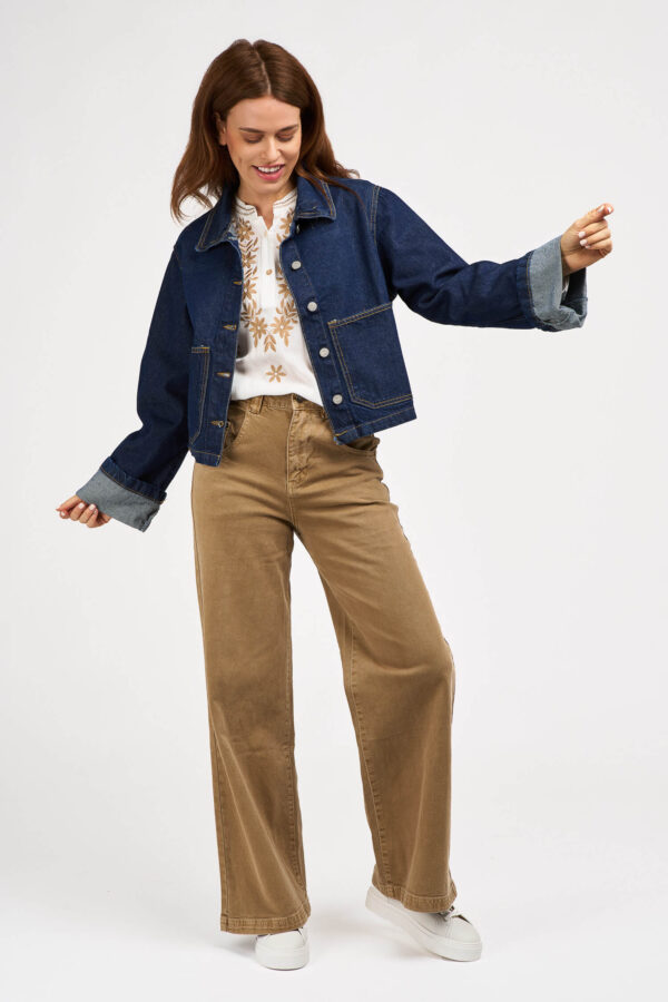 Veste en jean poche
