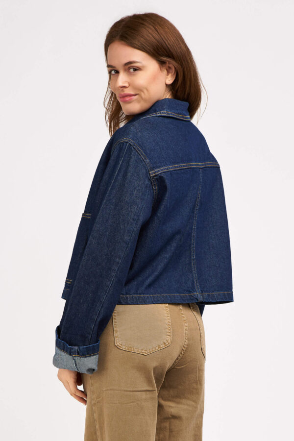 Veste en jean poche dos
