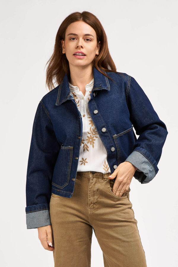 Veste en jean poche