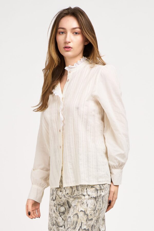Chemise Brodée Volants