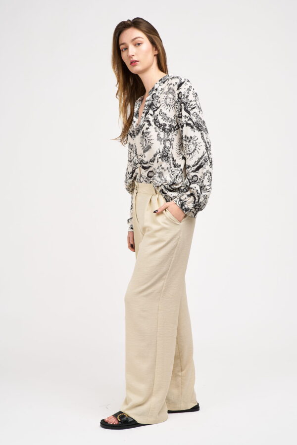 Pantalon pince beige
