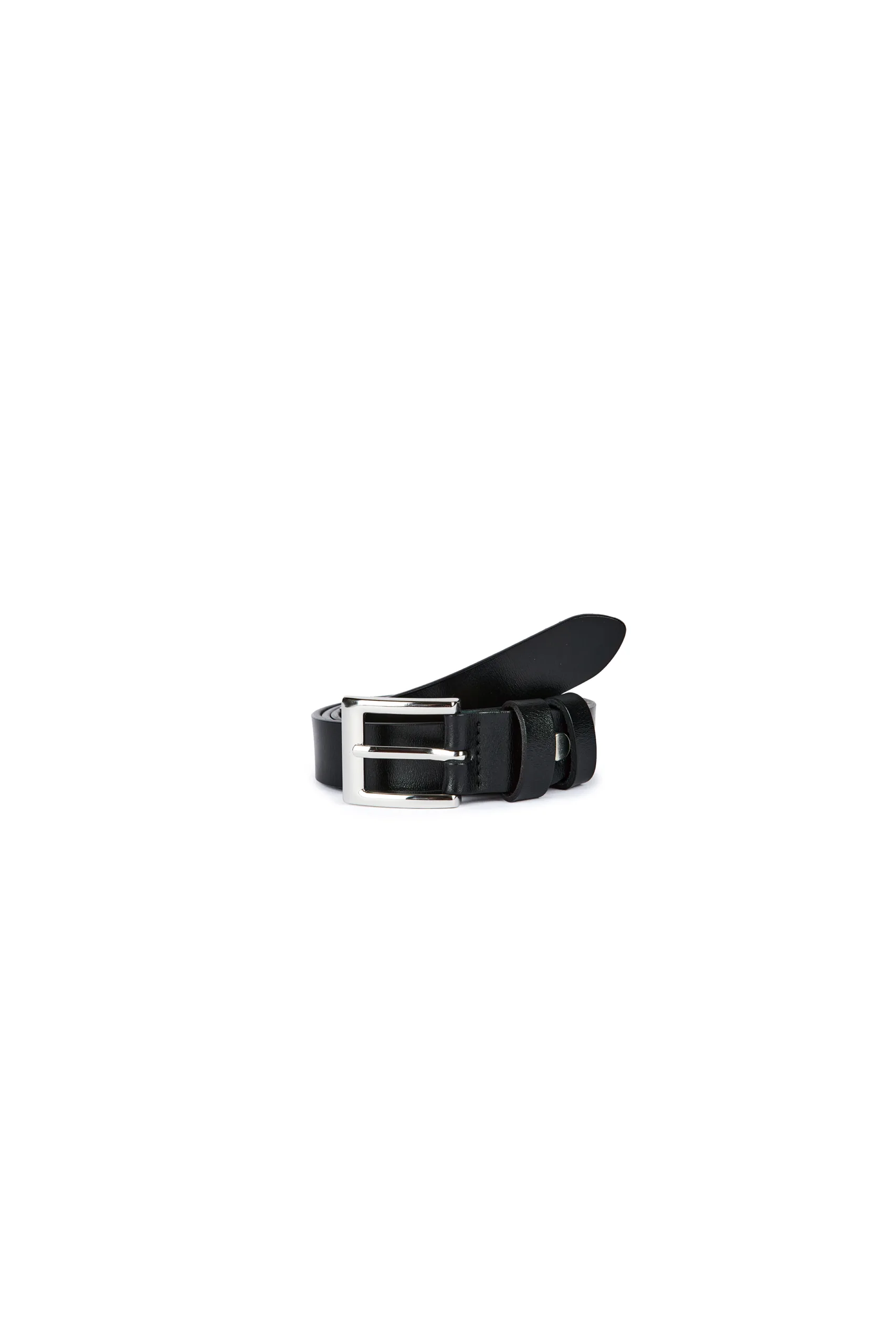 CEINTURE NOIR BOUCLE NORMAL ARGENT_2