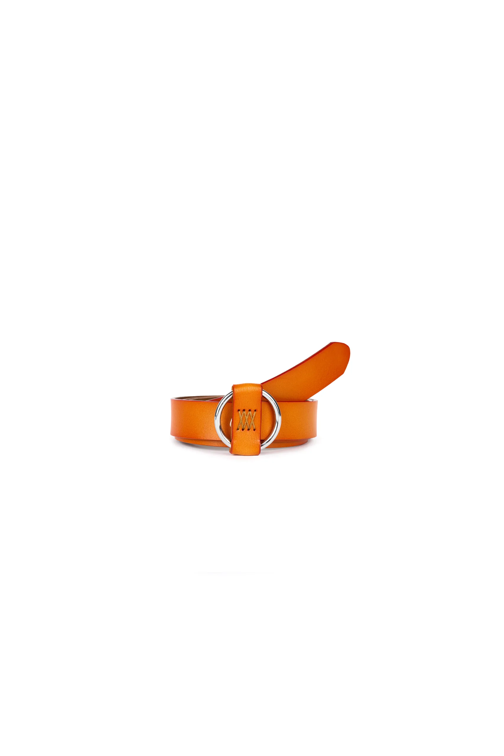 CEINTURE ORANGE BOUCLE RONDE_2