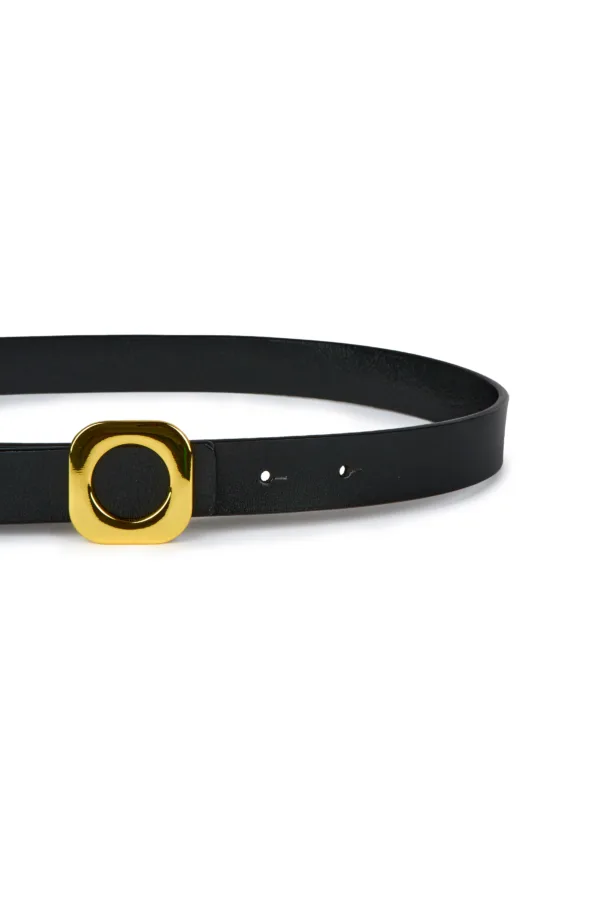 Ceinture en cuir à boucle ronde - 2,5cm – Image 2