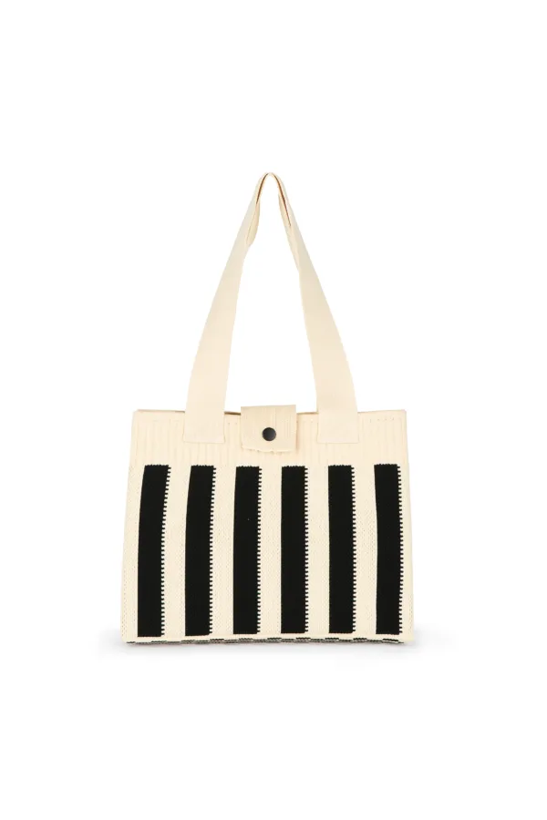 Sac à main à rayures