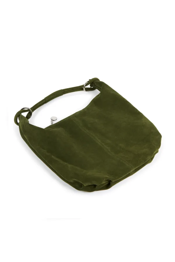 Sac à main en cuir zippé anneau – Image 3