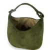 Sac à main en cuir zippé anneau – Image 2