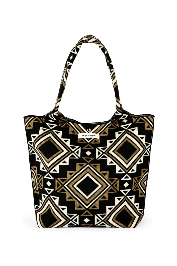 Sac à main à imprimé losange