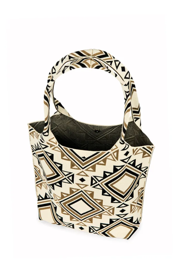 Sac à main à imprimé losange – Image 5