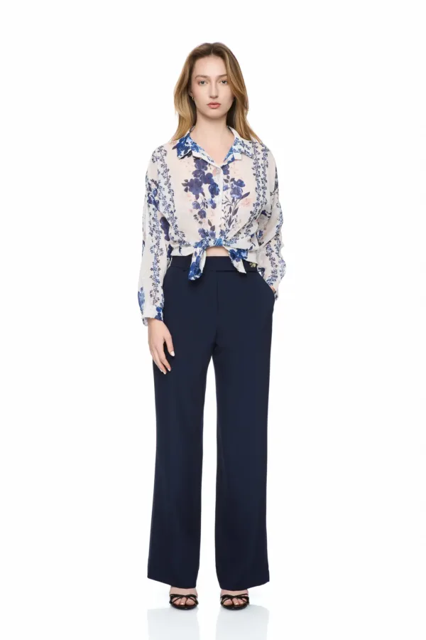 Chemise imprimée lurex