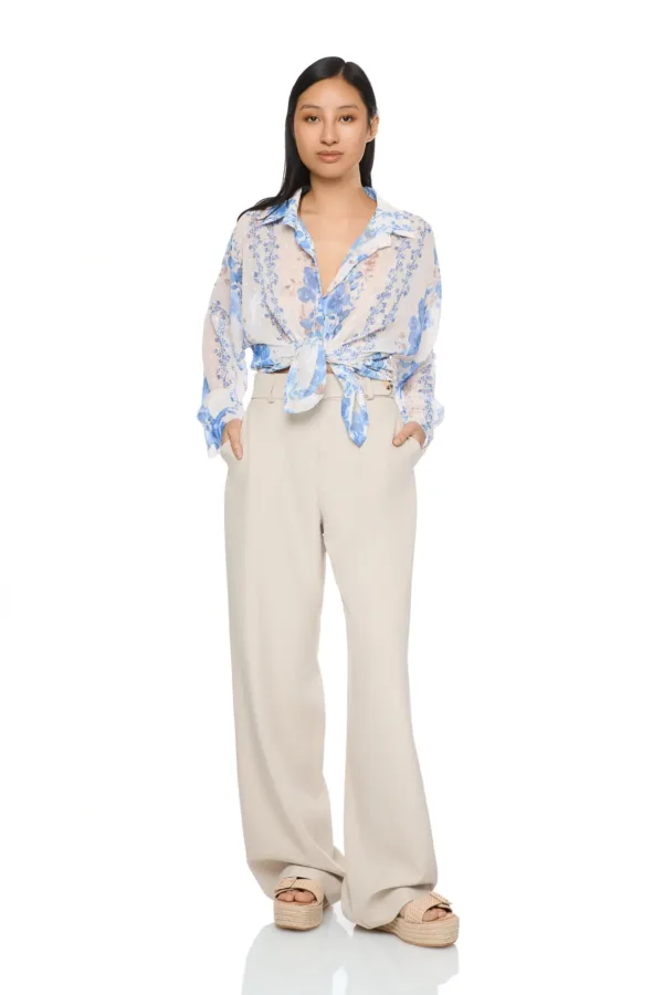 Pantalon large 2 poches