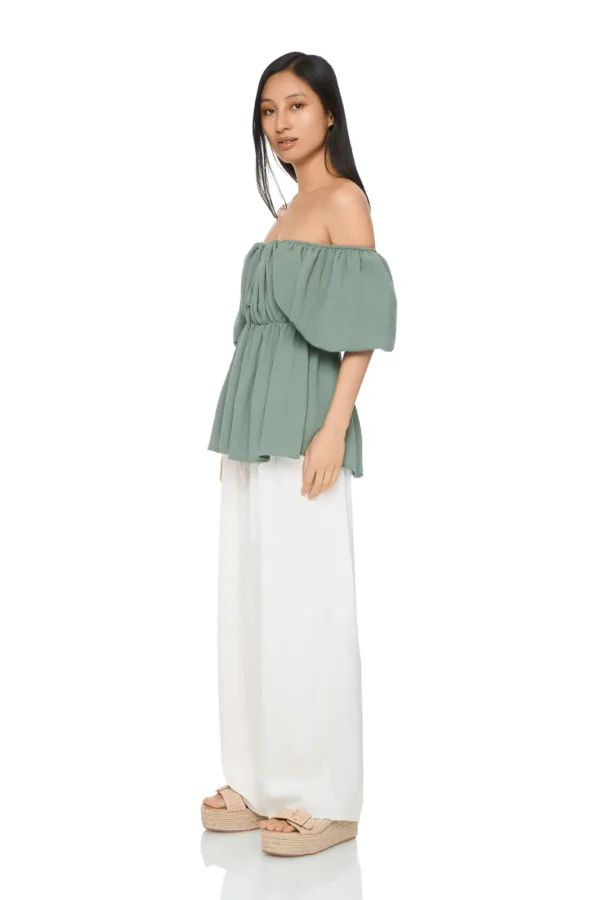 Pantalon large uni à poches – Image 5