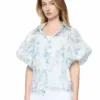 Chemise imprimée avec détails brodés – Image 3