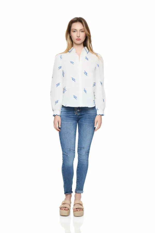 Chemise en coton brodée – Image 2