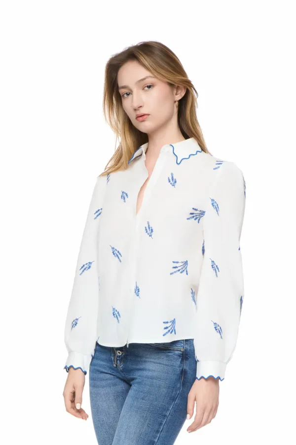 Chemise en coton brodée – Image 3