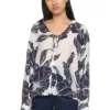 Blouse imprimée avec lacets – Image 2