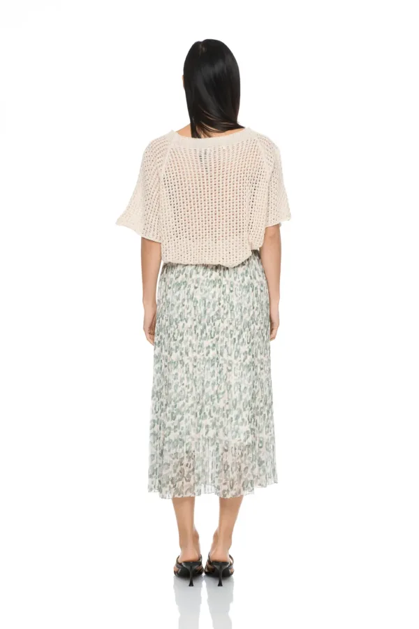 Pull col rond en maille ajourée – Image 2