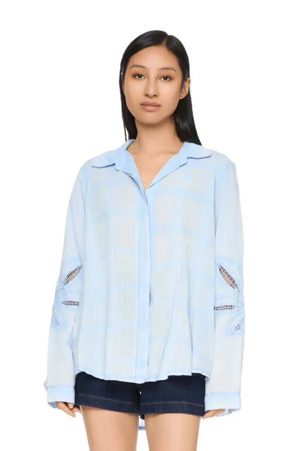 Chemise brodée manches – Image 2