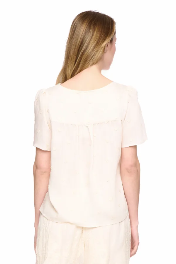 Chemise manches courtes brodée cœur – Image 4