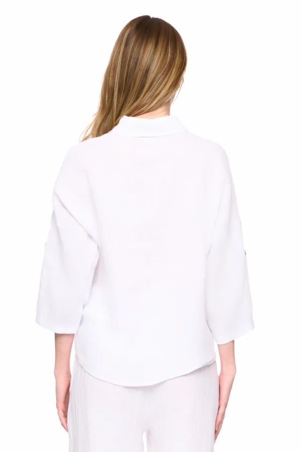 Chemise unie en lin – Image 4