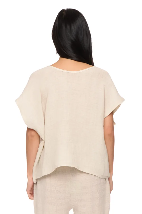 Top oversize en lin – Image 4