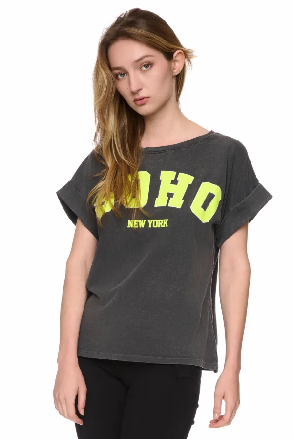 T-shirt délavé soho – Image 2