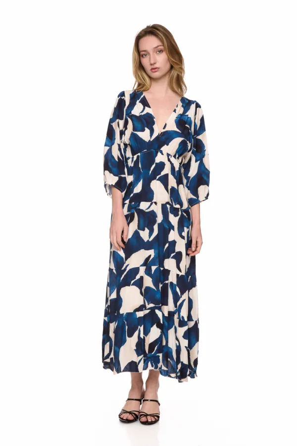 Robe longue à imprimée