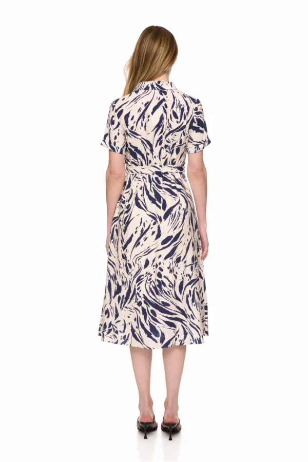 Robe longue imprimée avec une ceinture – Image 3