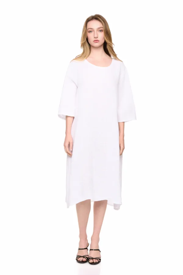 Robe longue oversize en lin