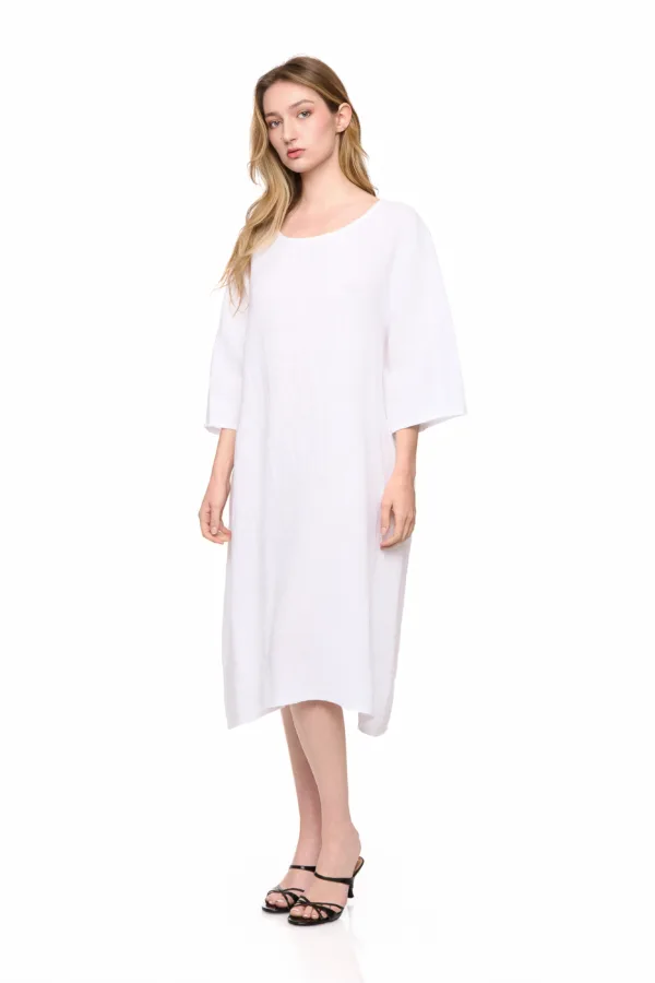 Robe longue oversize en lin – Image 2