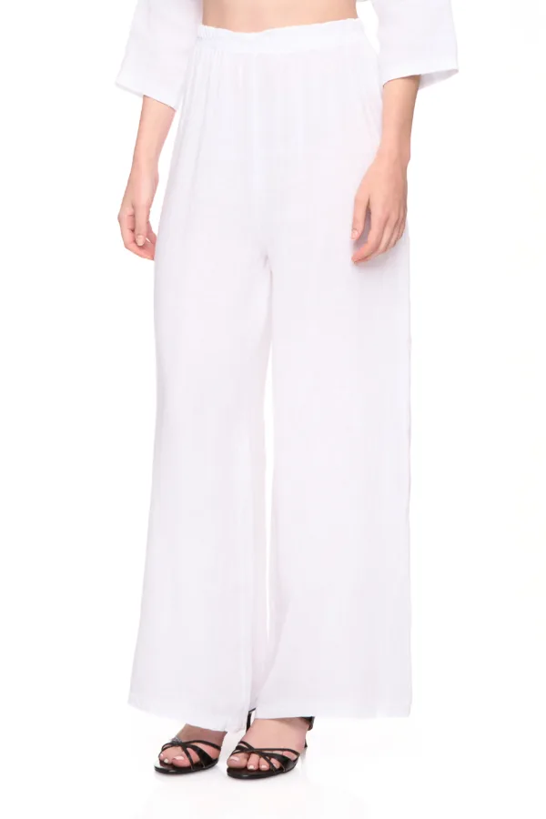 Pantalon large en lin – Image 3