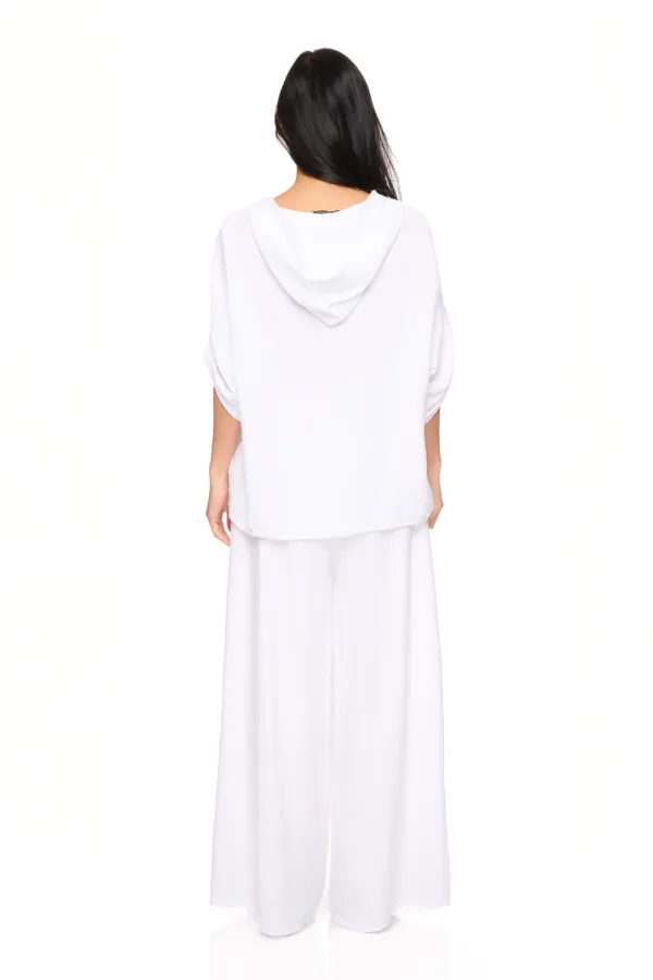 Pantalon taille haute à ceinture élastique – Image 2