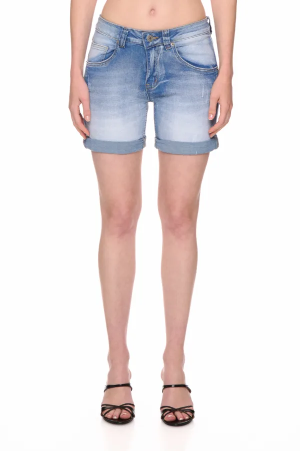 Short en jean à revers – Image 2