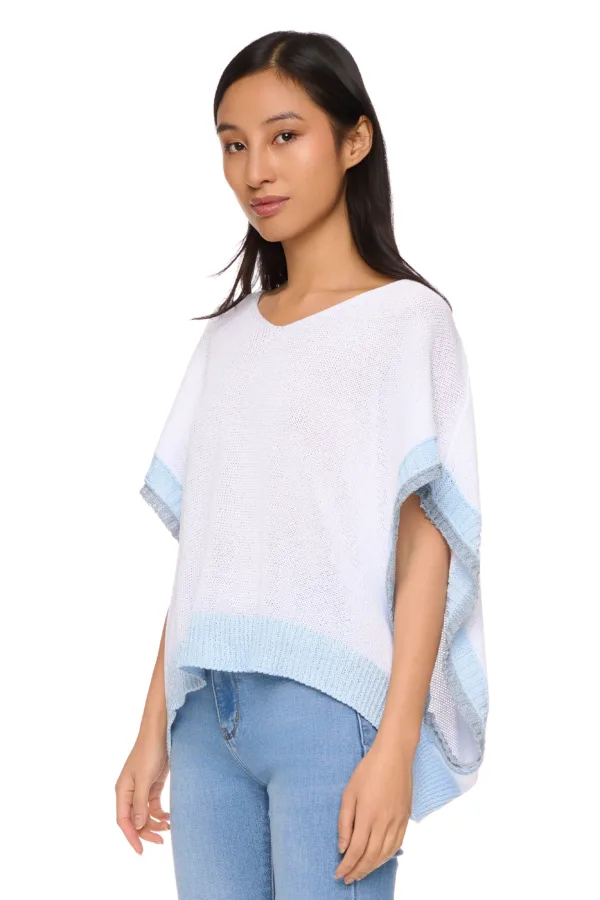 Pull poncho tricolore – Image 2